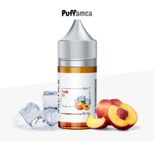 Saltica Peach Ice Salt Likit pufamca.com